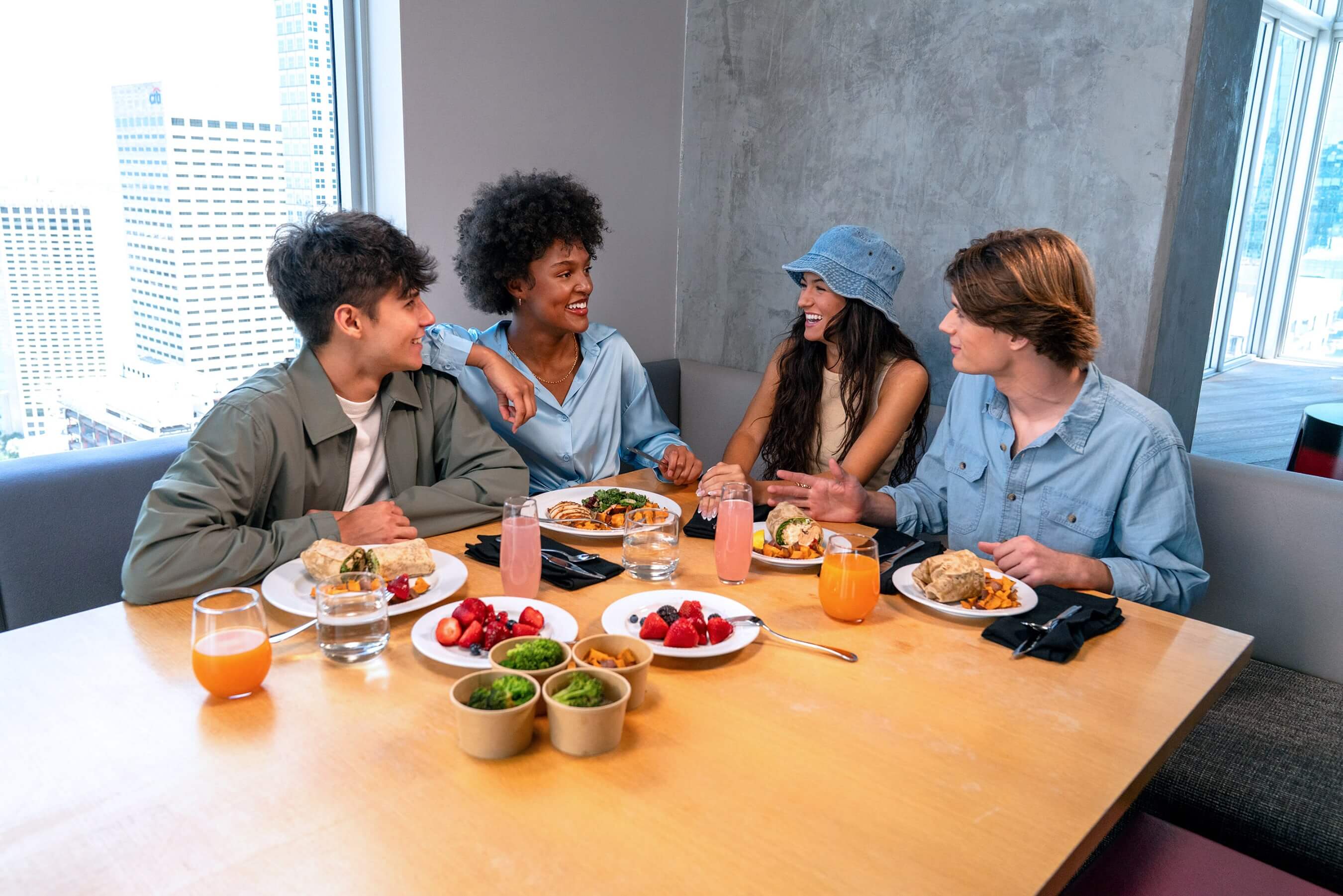 friends at brunch
